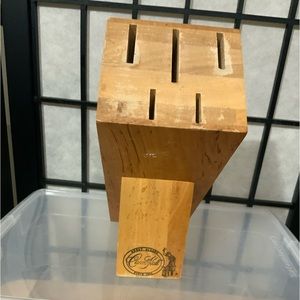 Carvel Hall Wood Knife Block 5 Slots “great Blades”